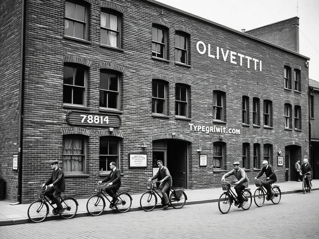 Storia industriale — immagine d'archivio Olivetti